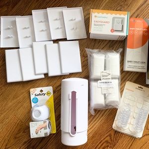 Baby Proofing Supplies - doorknob covers, toilet lock, outlet covers +